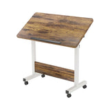 Small Standing Rable Adjustable Height Mobile Stand Up Desk With Wheels