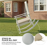 Outdoor Chair Cushions, Fade-Resistant & Water-Resistant D-Shaped Patio Seat