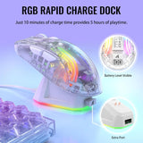MAMBASNAKE x ATTACK SHARK X2PRO Wireless Gaming Mouse with Full Transparent