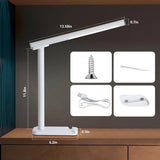 360° Adjustable LED Desk Lamp with USB Charging, 5 Brightness Settings