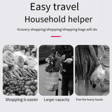 Portable Shopping Cart Multifunctional Collapsible Grocery Cart Removable Basket Personal Shopping Cart