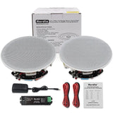 Herdio 6.5 Inch Speaker in-Ceiling 300W Home Audio Bluetooth  Home Recessed
