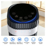Bladeless Tower Fan for Bedroom, 25ft/s High Velocity 28dB Quiet DC Fan