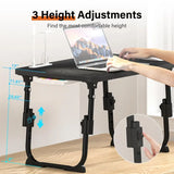 Desk for Bed Height Adjustable, Lap Bed Table with USB Storage Drawer Cup Holder