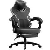 Fabric Gaming Chair with Footrest,Big and Tall Game Chair for Heavy People, Gamer Chair