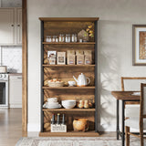 Tribesigns 71"  Tall Bookshelf,  6-Tier Industrial Bookcase with Metal Frame