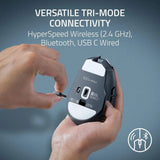 Portable Ergonomic Wireless Gaming Mouse: 10 Customizable Controls