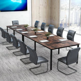 8 FT Conference Table 95x48 Inch Office Desk Heavy Duty Metal Frame
