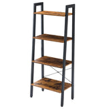 JHK 4-Tier Display Bookshelf Wooden Storage Standing Shelf Stable Frame