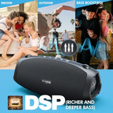 Bluetooth Speaker, 120W Peak Outdoor Loud Portable Speakers Bluetooth Wireless Boombox, IPX6 Waterproof