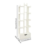 KOLHGNSE Open Shelf Bookcase Cabinet 15-Compartment Floor Standing Shelves Books Display
