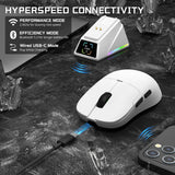 AJAZZ AJ159APEX 8Khz Wireless Gaming Mouse Ultralight Magnetic Screen Charging Dock PAW3950 BT/2.4Ghz/Type-c Wired Programmable