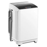 Portable washing machine for home, apartment, RV use; white plastic unit with 18lbs capacity