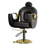 Reclining Barber Salon Chair 360°Swivel Barber Chair with Heavy Duty Hydraulic Pump for Spa Shampoo Hair