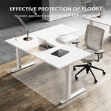 Office Chair Mat for Hard Floors 63" x 51" Large Chair Mat for Hardwood Floors