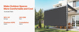 90% Sun Shade Cloth, 10 x 10 ft Pergola Shade Cover with Stainless Steel Grommets