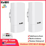 KuWfi 300Mbps 2.4Ghz Outdoor WiFi Bridge Wireless Router AP Repeater