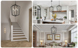 4 Light Luxury Chandeliers Farmhouse Industrial Pendant Lighting Classic Lantern