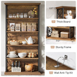 Tribesigns 71"  Tall Bookshelf,  6-Tier Industrial Bookcase with Metal Frame
