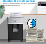 Micro Cut Paper Shredder 12 Sheet, P-4 High Security, 55 dB Ultra-Quiet