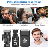 Cordless Hair Clippers for Men Beard Trimmer Electric Razor Rechargeable Electric Barber Hair Cutting