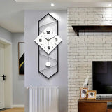 Yiyibyus Wall Clock for Living Room Modern Decor Pendulum Silent Clock