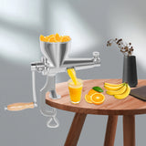 Fruit/Vegetable Squeezer Stainless Steel Manual Juicer with Screw Clamp Wheat grass