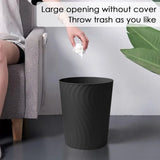 Small Trash Can, 3 Pack 1.8 Gallons Bathroom Trash Can, Slim Waste Basket