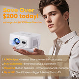 400ANSI WiFi6 Projector Support 8K Full HD Home Outdoor Cinema HY300