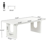 Tribesigns Modern Dining Table for 6 to 8 People, 71" Large Kitchen Dining Table