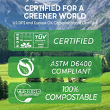 1.2 Gallon Compost Bags, 4.5 Liter, 0.8 Mil, 80 Count Small Kitchen Food Scrap Waste Bags