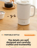 Travel Folding Kettle Outdoor Portable Small Folding Kettle 304 Stainless Steel Electric Kettle