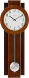C3383 Avent Wall Clock  Two-Tone Wooden Case with Slow-Swing Pendulum