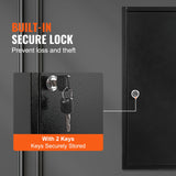 SucceBuy 48/100/200-Key Cabinet Key Lock Box W/ Adjustable Racks Security Key Storage Box