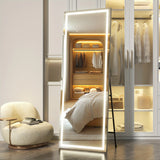 1pc-Modern 75" x 28" LED Mirror with Adjustable Brightness For  Living Room