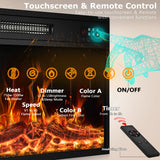 18Inch Electric Fireplace Insert, Freestanding & Recessed Electric Stove