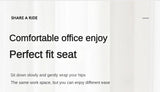 Memory Foam Seat Cushion Waist Back Support Pillow Set