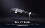 ULTIMEA Poseidon R3T 2.1ch Soundbar with 5.25" Wireless Subwoofer, 240W