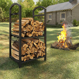 30 Inch Firewood Rack Outdoor Indoor, High Outdoor Wood Racks for Firewood