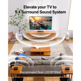 5.1 Channel 320W Soundbar with Adjustable Speakers and Subwoofer