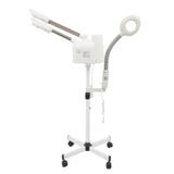 750W Professional 3-in-1 Dual-Head Facial Steamer w/LED Light & Magnifying Glass,