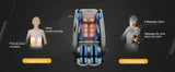 Full Body Massage Chair w/ Heating, Bluetooth Speaker, Airbags, Foot Roller