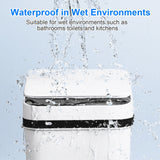 2 Pack 12L & 18L Bathroom Automatic Trash Can Touchless Motion Sensor Garbage Can with Lid for Bedroom