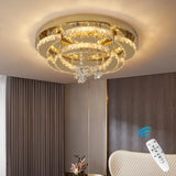 Luxury Gold K9 Crystal Ceiling Lamp Dimmable Led Chandelier Modern Living Dining