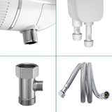 SAMODRA Bidet Non-Electric Toilet Attachment Dual Nozzle Bidet Adjustable