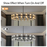 23.6 Inches Luxury Chandeliers Crystal Living Room Bedroom Decorative Light