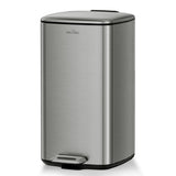 mVm Stainless Steel Trash Can 20L/30L, Step Pedal Garbage Bin with Lid, Fingerprint-Resistant, Soft Close