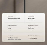 Thermostatic mixing valve, thermostatic device for hot and cold shower, automatic temperature control