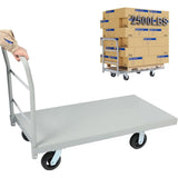 Platform Truck Flat Push Cart, 2500LBS Weight Capacity, Dolly Heavy Duty Hand Trucks with 360 Degree