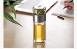 Tea Water Bottle High Borosilicate Glass Double Layer Tea Water Cup Infuser